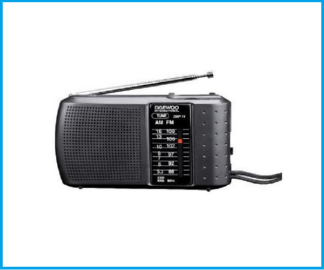 Radio Daewoo portátil drp14 negra