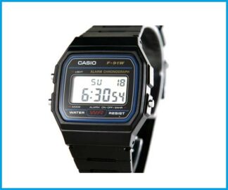 Reloj Casio Retro F91 w color negro