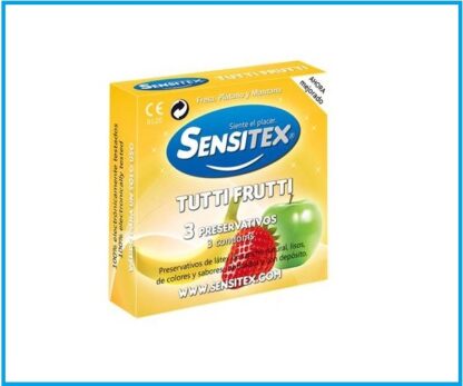 Preservativos Sensitex Pack 3 Tutti Fruti